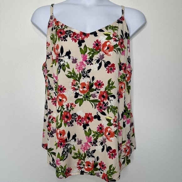 Torrid Floral Cami Tank Top Size 4X Tropical Boho Adjustable strap - Picture 1 of 11